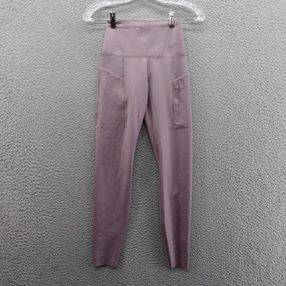 Nike Infinalock High Rise Firm Support Leggings XS Dusty Purple Womens NWT